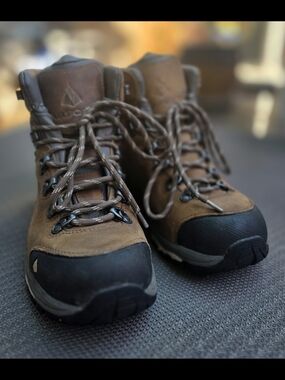 Vasque Brown and Black Lace-Up Hiking Boots